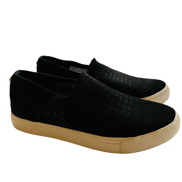 Steve Madden Freeda Black Slip On Platform Sneakers Size 8.5 - Picture 2 of 7